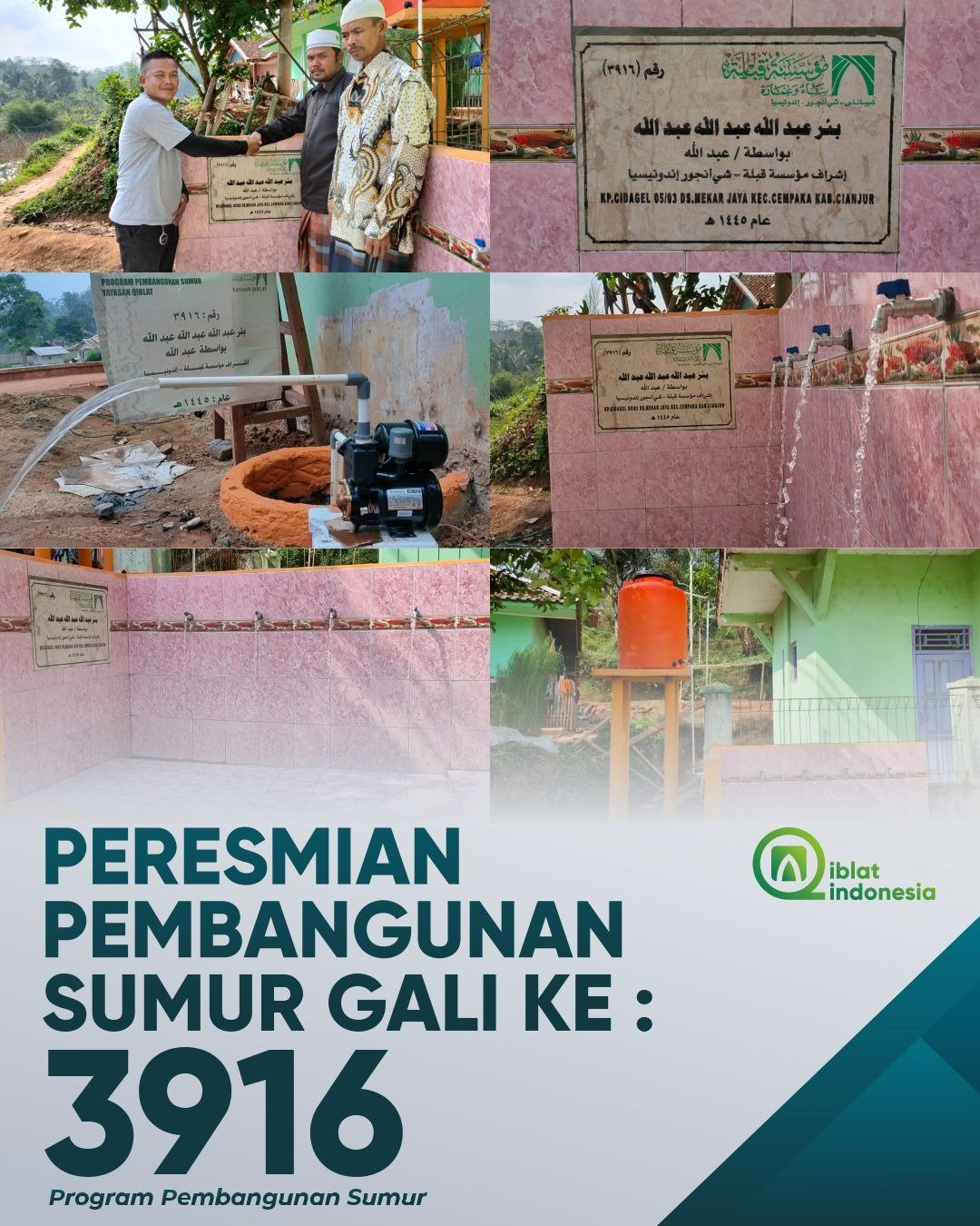Tetesan Berkah: Peresmian Sumur 3916 yang Menyirami Hidup dengan Keberkahan